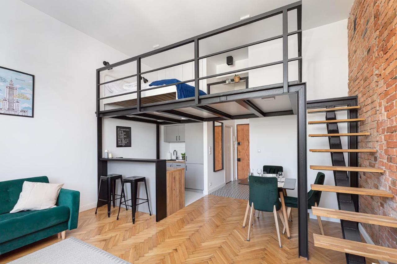 Stylowe Studio Z Antresola Warszawa Exterior foto